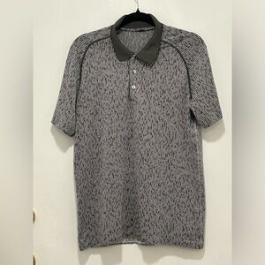 Lululemon Metal Vent Tech Polo 2.0 Space Code Graphite Grey / Vapor. size M